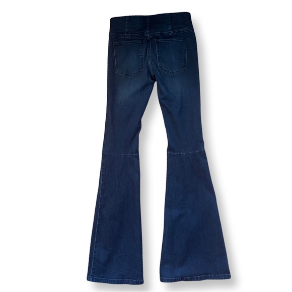 Free People Stretchy High Rise Flare Bell Bottom Jeans Size 25 - Picture 3 of 4